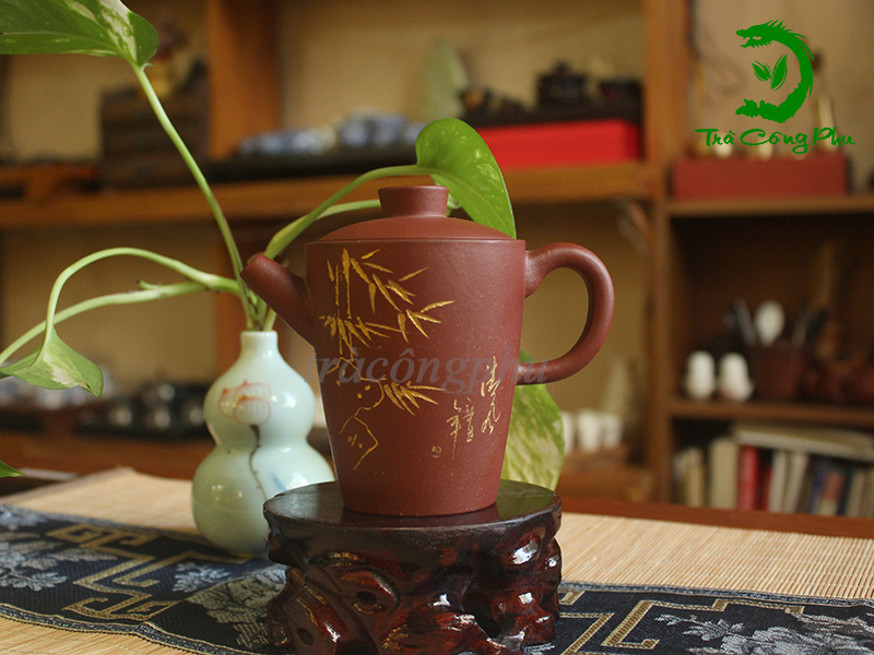 Ấm Tử Sa Kính Ngõa Thanh Trúc - ATS1179